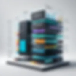 Visual representation of a data science platform architecture