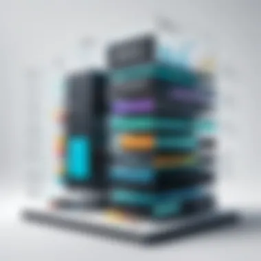 Visual representation of a data science platform architecture