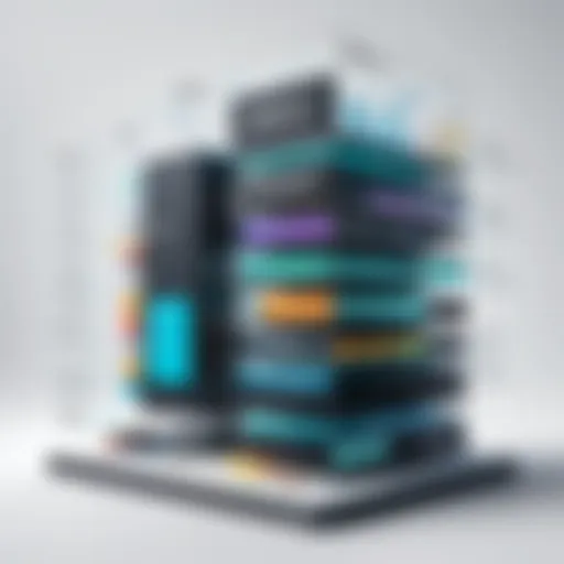 Visual representation of a data science platform architecture