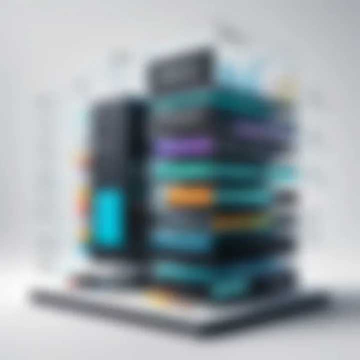 Visual representation of a data science platform architecture