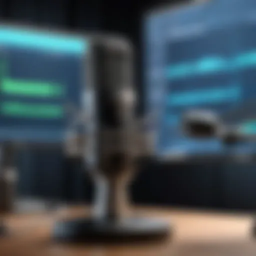 High-quality microphone setup for recording